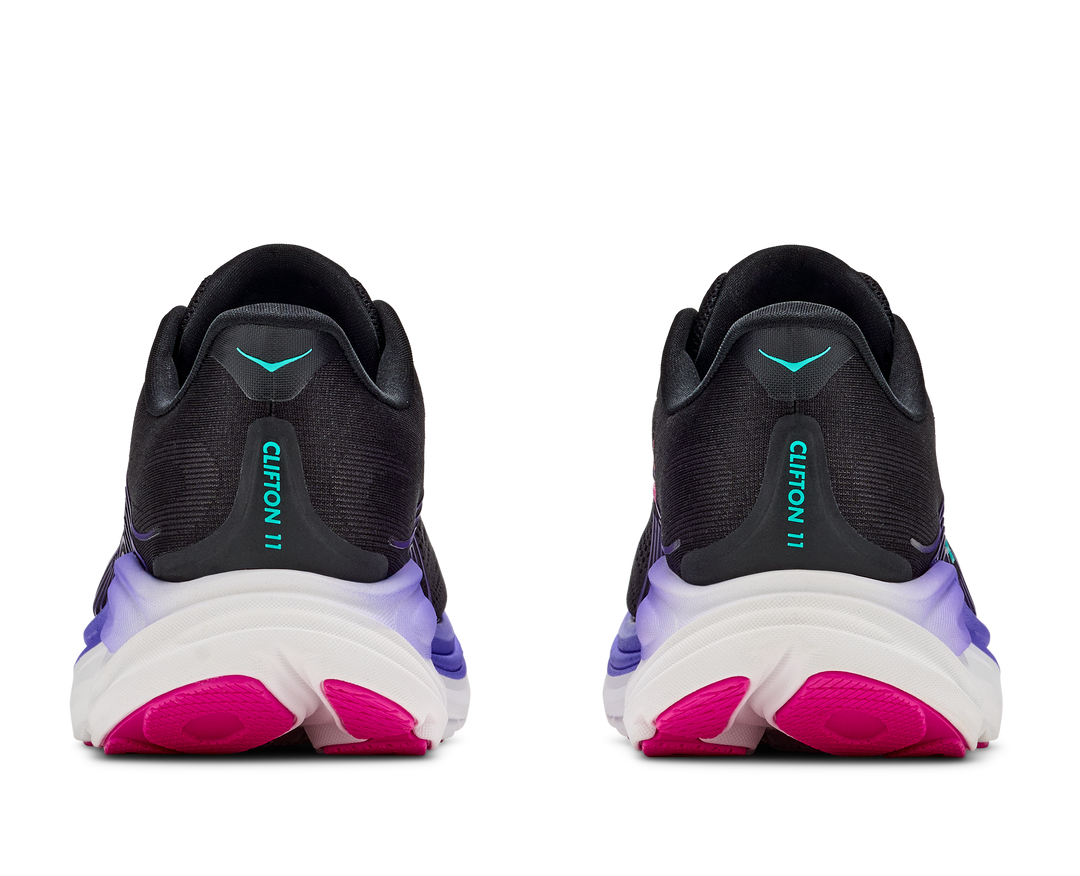 Hoka Womens Clifton 11 - Black/Neon Nebula - Neutral - AW26