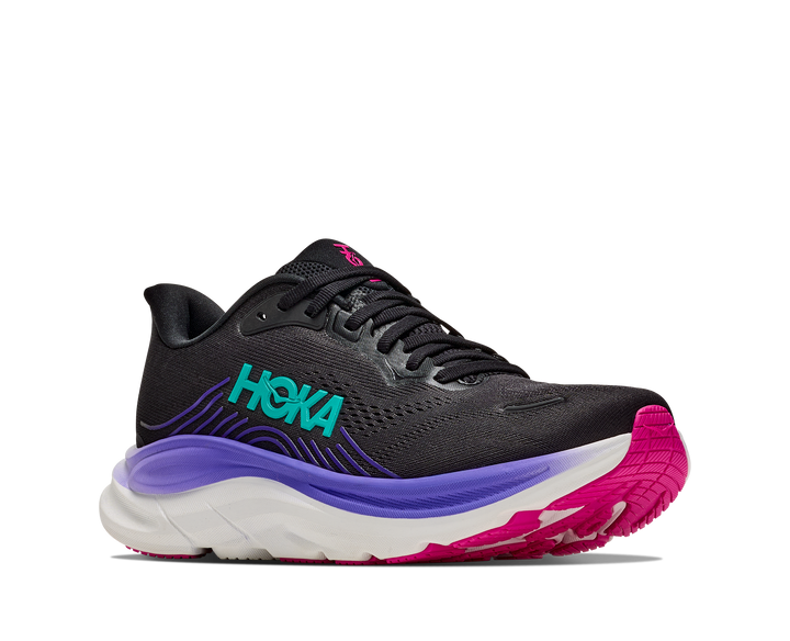 Hoka Womens Clifton 11 - Black/Neon Nebula - Neutral - AW26