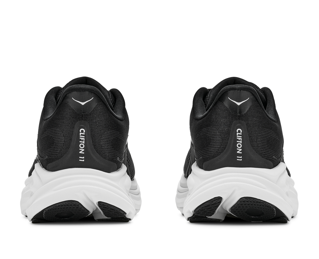 Hoka Womens Clifton 11 - Black/White - Neutral - AW26