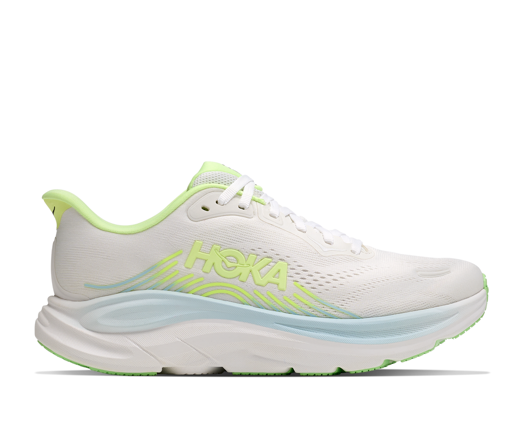 Hoka Womens Clifton 11 - Frost/Neon Yuzu - Neutral - AW26