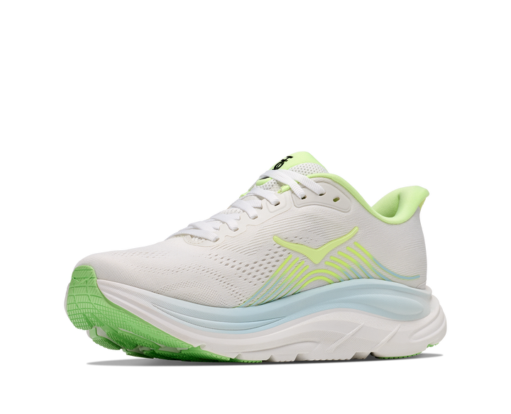 Hoka Womens Clifton 11 - Frost/Neon Yuzu - Neutral - AW26