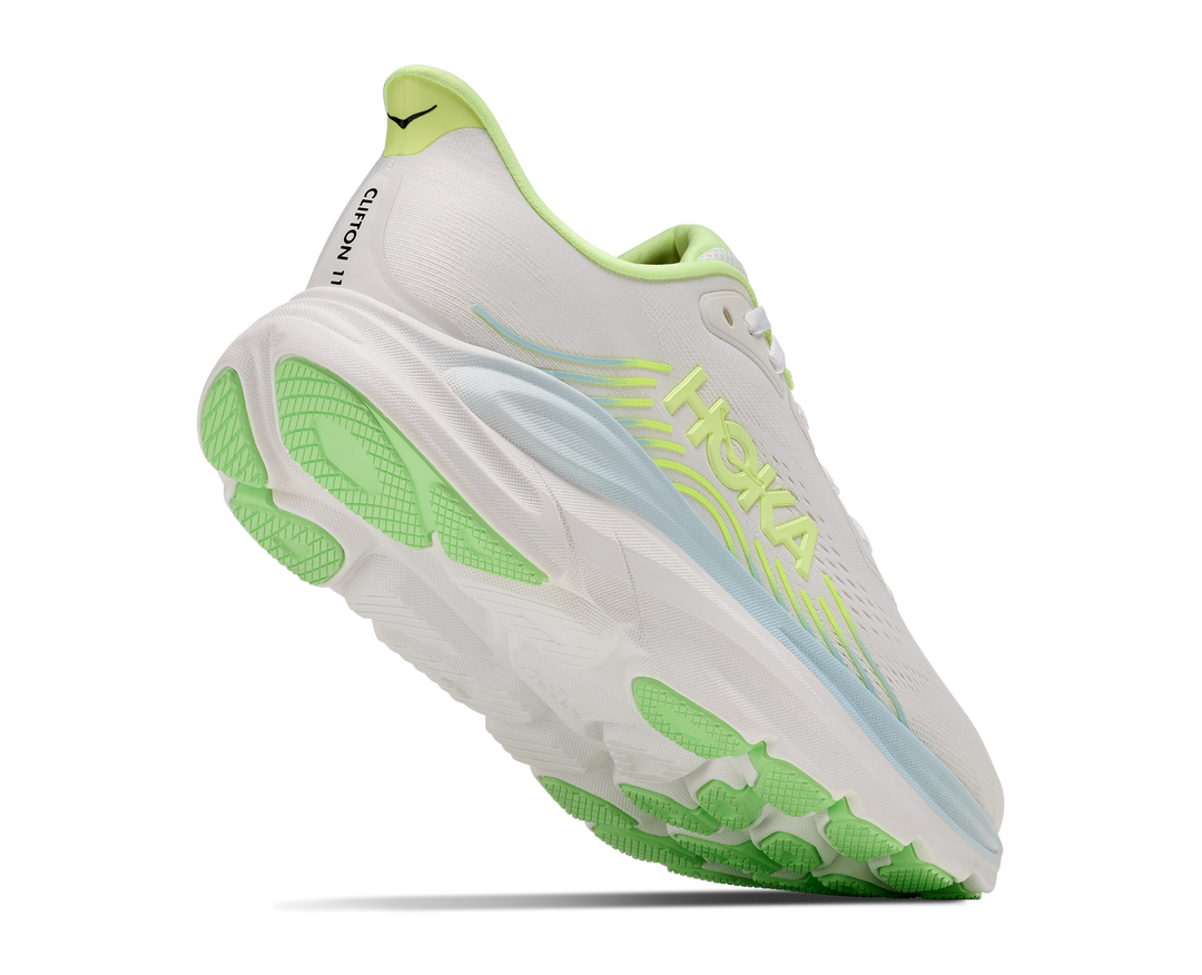 Hoka Womens Clifton 11 - Frost/Neon Yuzu - Neutral - AW26