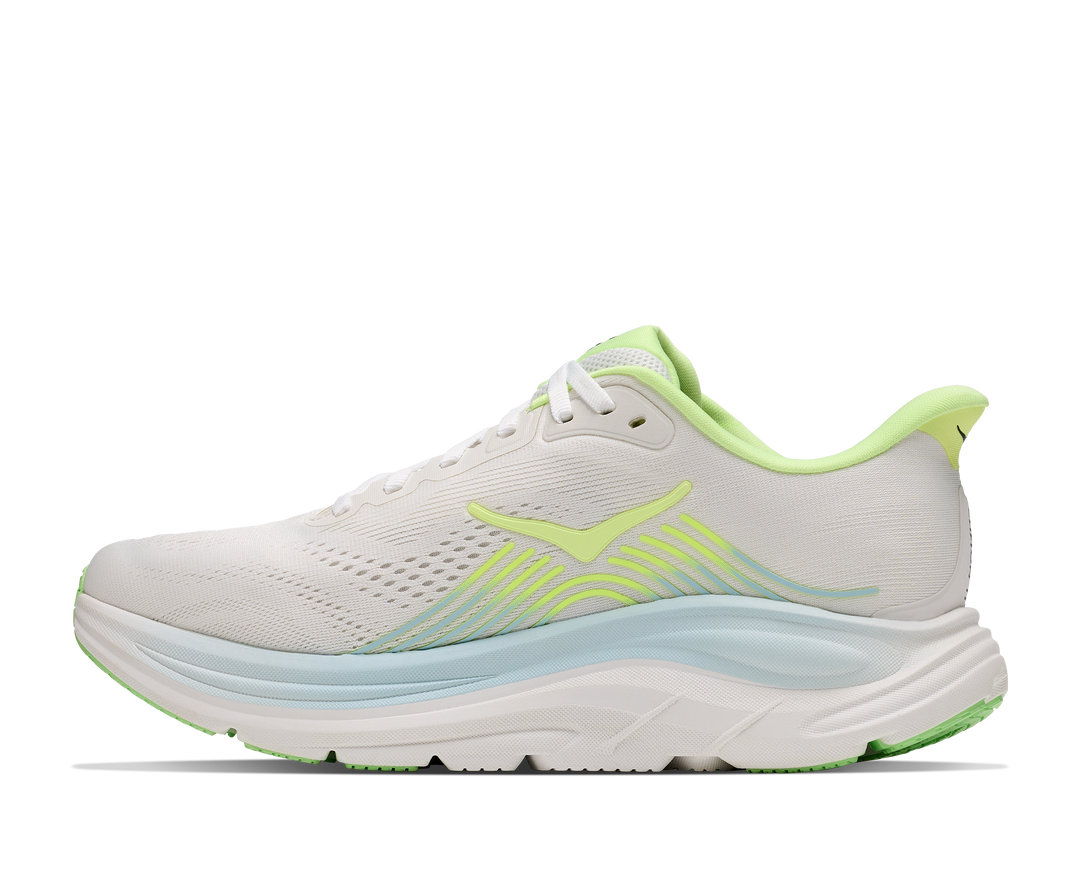 Hoka Womens Clifton 11 - Frost/Neon Yuzu - Neutral - AW26