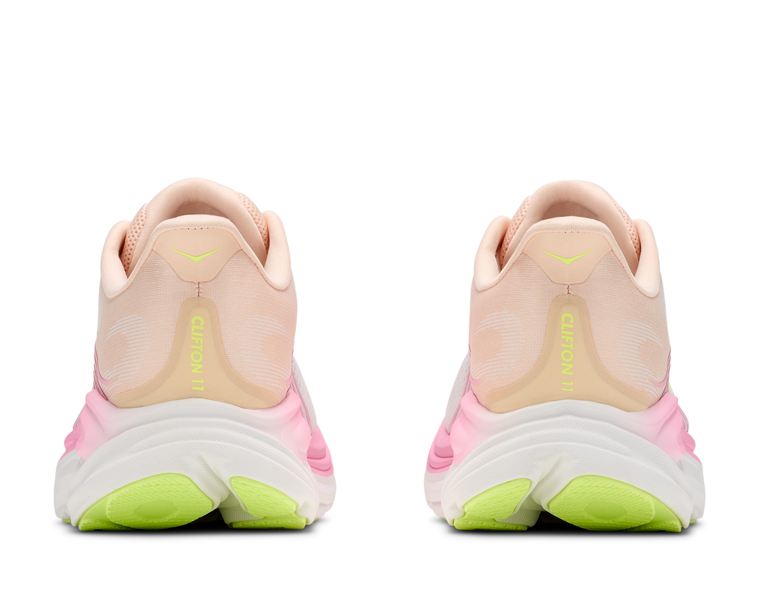 Hoka Womens Clifton 11 - Tangerine Glow/White - Neutral - AW26