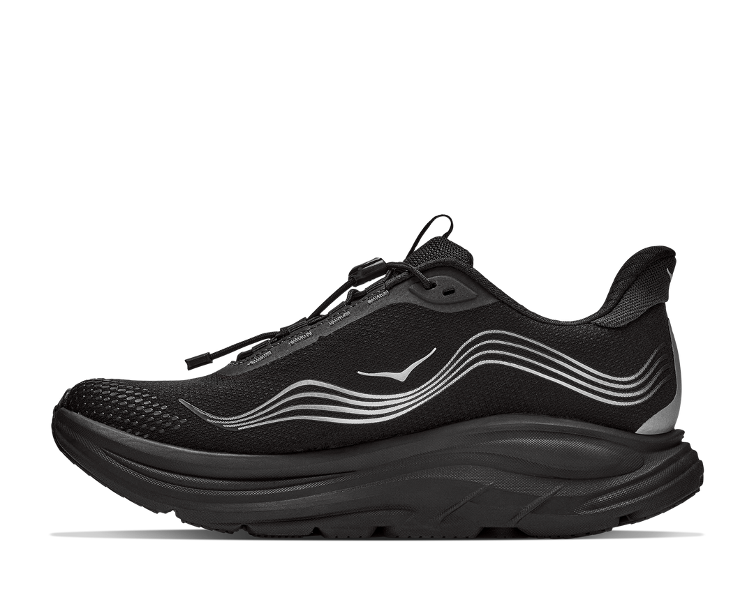 Hoka Mens Clifton 11 GTX - Black/Black - Neutral - AW26
