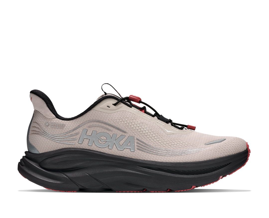 Hoka Mens Clifton 11 GTX - River Rock Grey/Carbon Black - Neutral - AW26