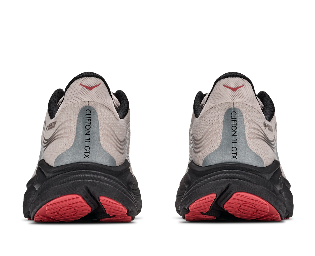Hoka Mens Clifton 11 GTX - River Rock Grey/Carbon Black - Neutral - AW26