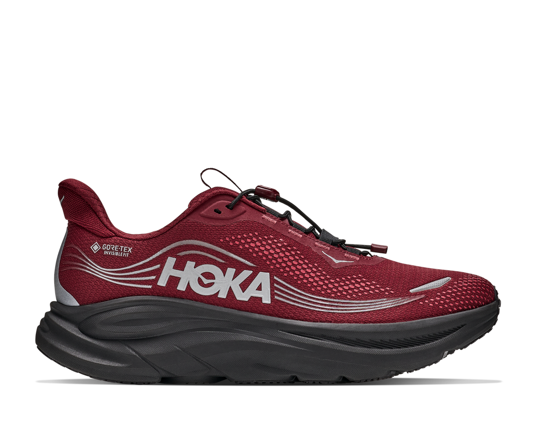 Hoka Mens Clifton 11 GTX - Varsity Burgundy/Carbon Black - Neutral - AW26