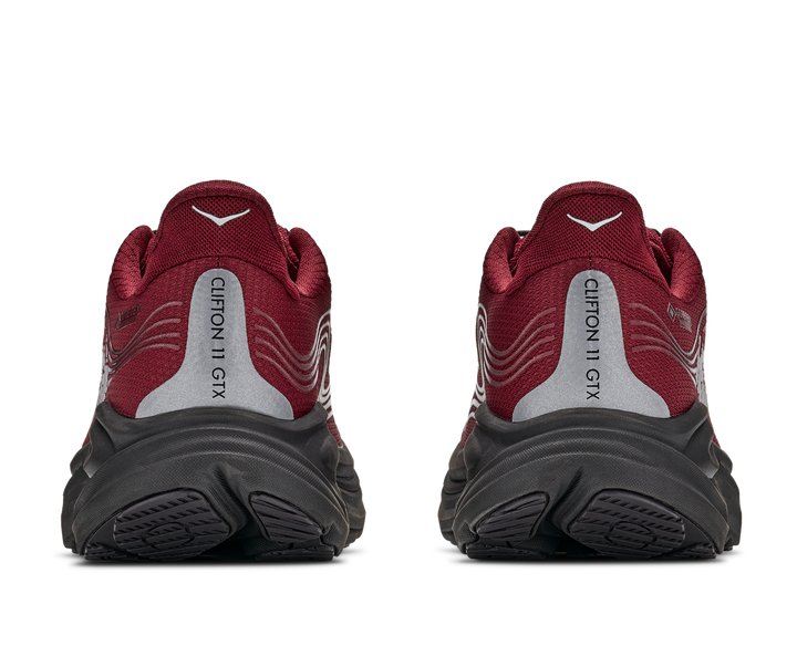 Hoka Mens Clifton 11 GTX - Varsity Burgundy/Carbon Black - Neutral - AW26