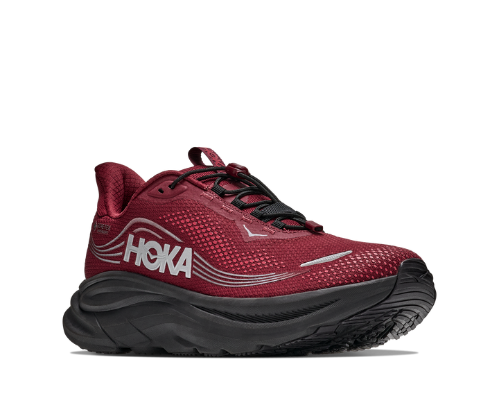 Hoka Mens Clifton 11 GTX - Varsity Burgundy/Carbon Black - Neutral - AW26