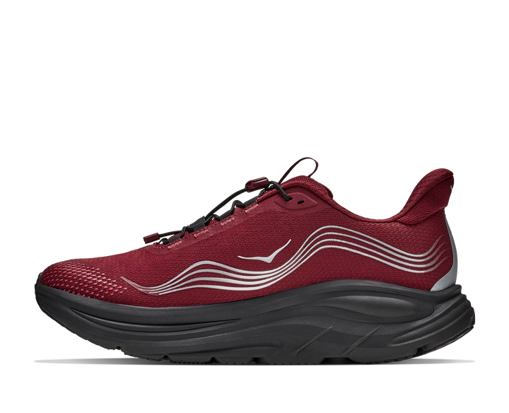 Hoka Mens Clifton 11 GTX - Varsity Burgundy/Carbon Black - Neutral - AW26