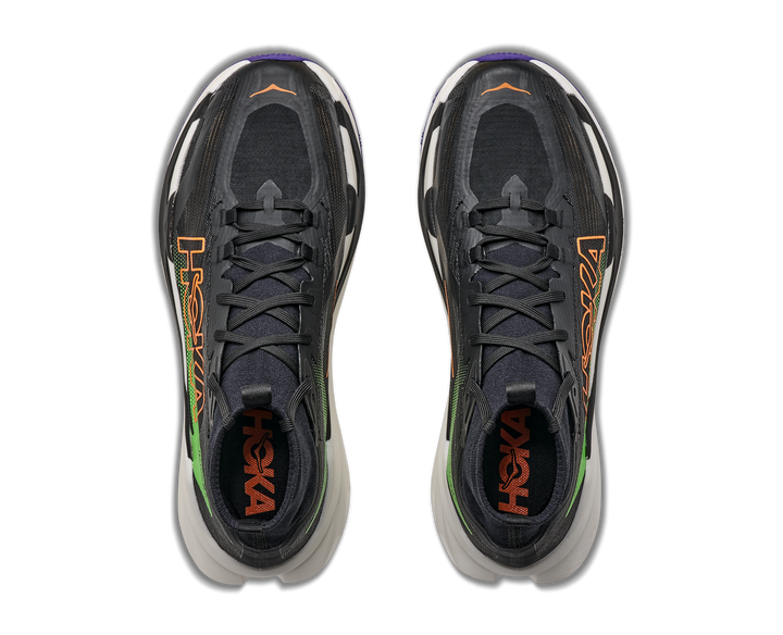 Hoka Mens Tecton X 4 - Black/Neon Green - Trail - AW26