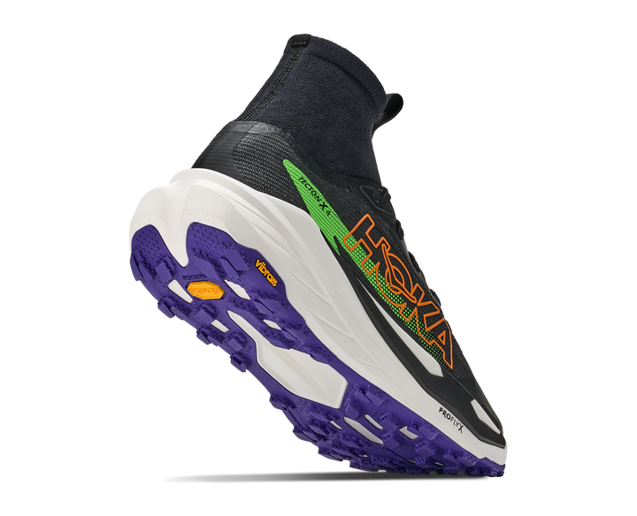 Hoka Mens Tecton X 4 - Black/Neon Green - Trail - AW26