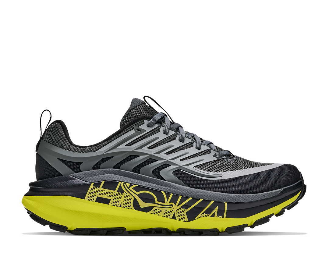 Hoka Mens Stinson 8 - Black/Hoka Citrus - Trail - AW26