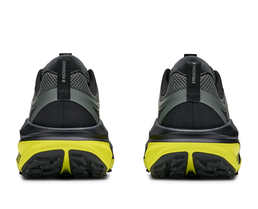 Hoka Mens Stinson 8 - Black/Hoka Citrus - Trail - AW26