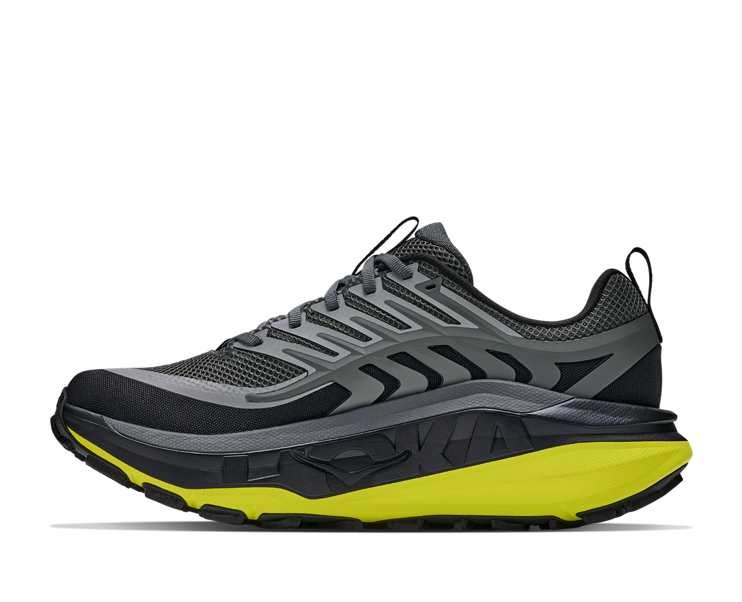 Hoka Mens Stinson 8 - Black/Hoka Citrus - Trail - AW26