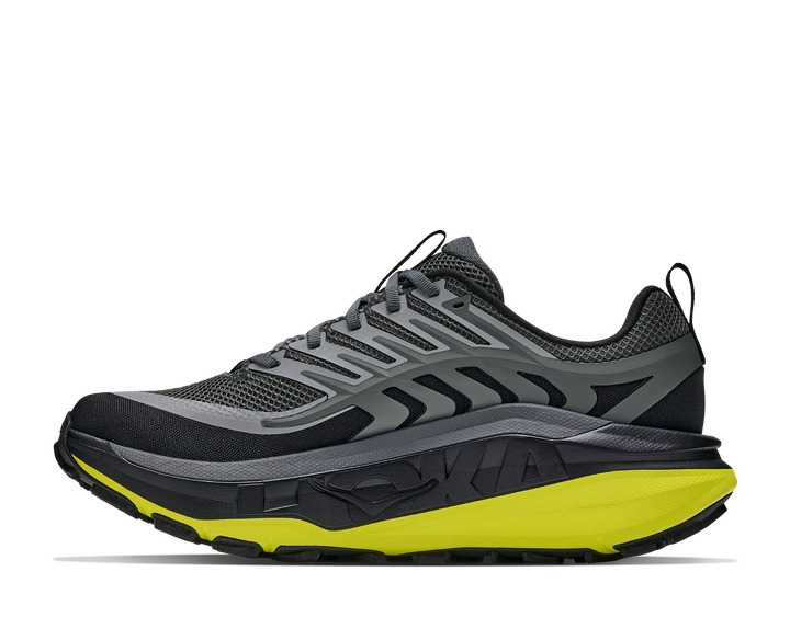 Hoka Mens Stinson 8 - Black/Hoka Citrus - Trail - AW26