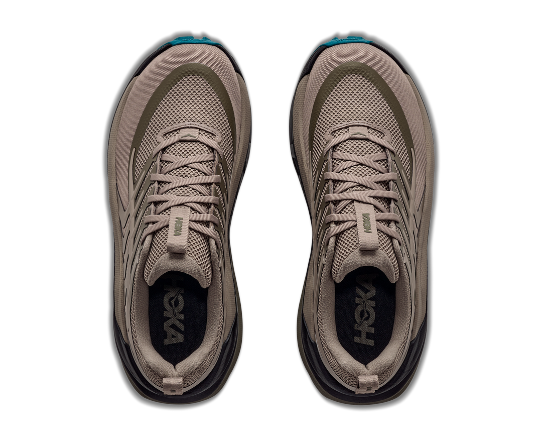 Hoka Mens Stinson 8 - Pebble Grey/Antique Olive - Trail - AW26