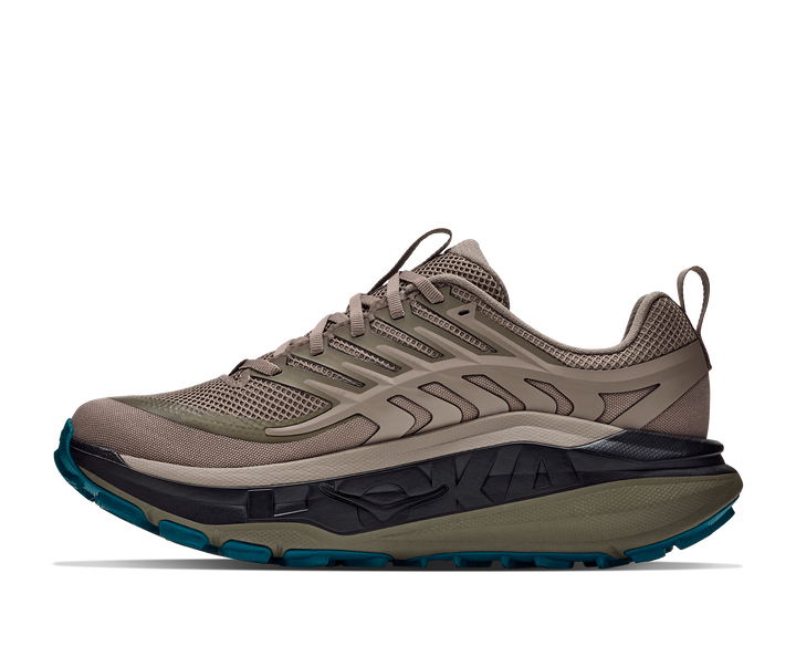 Hoka Mens Stinson 8 - Pebble Grey/Antique Olive - Trail - AW26