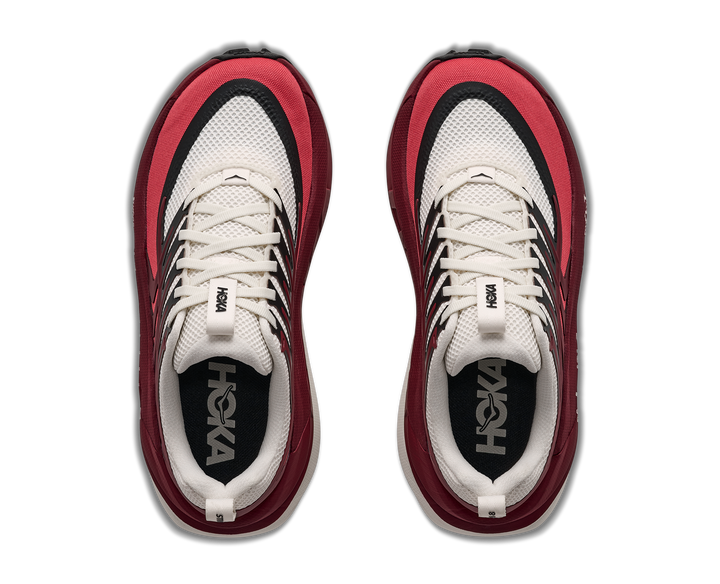 Hoka Womens Stinson 8 - Alabaster/Varsity Burgundy - Trail - AW26