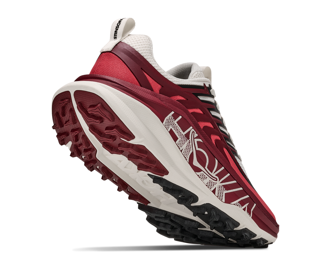 Hoka Womens Stinson 8 - Alabaster/Varsity Burgundy - Trail - AW26