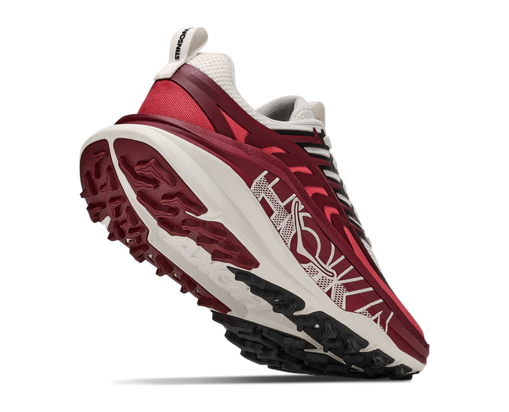 Hoka Womens Stinson 8 - Alabaster/Varsity Burgundy - Trail - AW26