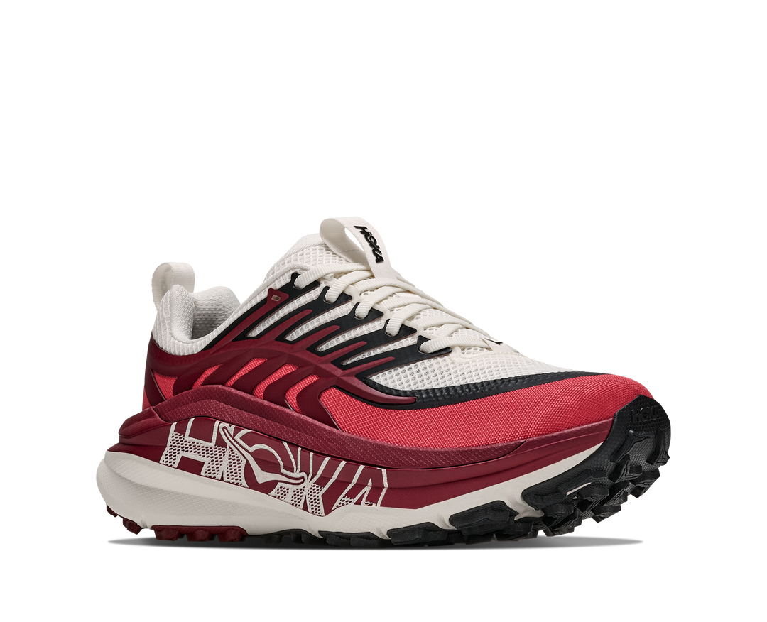 Hoka Womens Stinson 8 - Alabaster/Varsity Burgundy - Trail - AW26