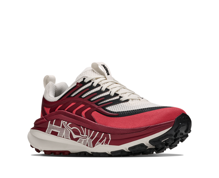 Hoka Womens Stinson 8 - Alabaster/Varsity Burgundy - Trail - AW26