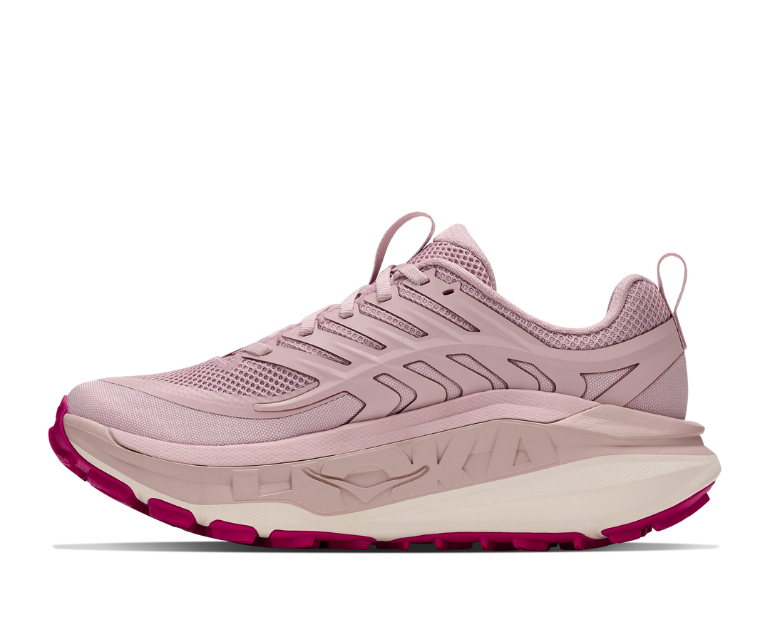 Hoka Womens Stinson 8 - Pink Opal/Alabaster - Trail - AW26