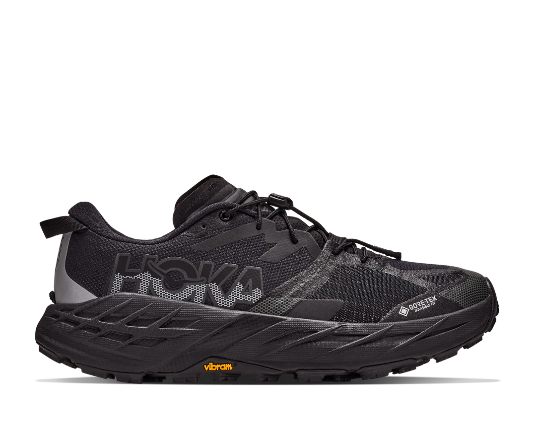 Hoka Mens Speedgoat 7 GTX - Black/Carbon Black - Trail - AW26