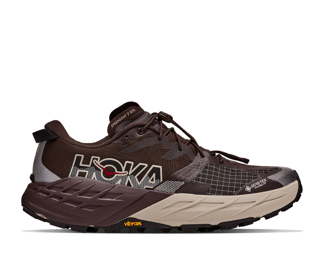 Hoka Mens Speedgoat 7 GTX - Spiced Chocolate/River Rock Grey - Trail - AW26