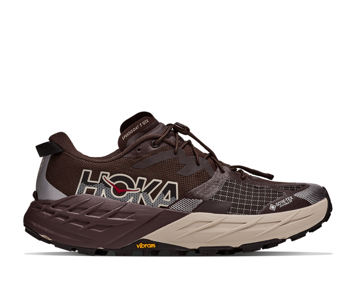 Hoka Mens Speedgoat 7 GTX - Spiced Chocolate/River Rock Grey - Trail - AW26