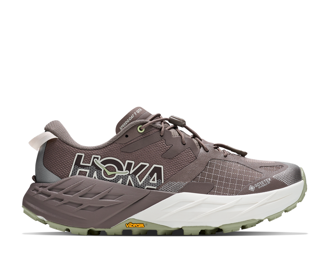 Hoka Womens Speedgoat 7 GTX - Pebble Grey/Alabaster - Trail - AW26