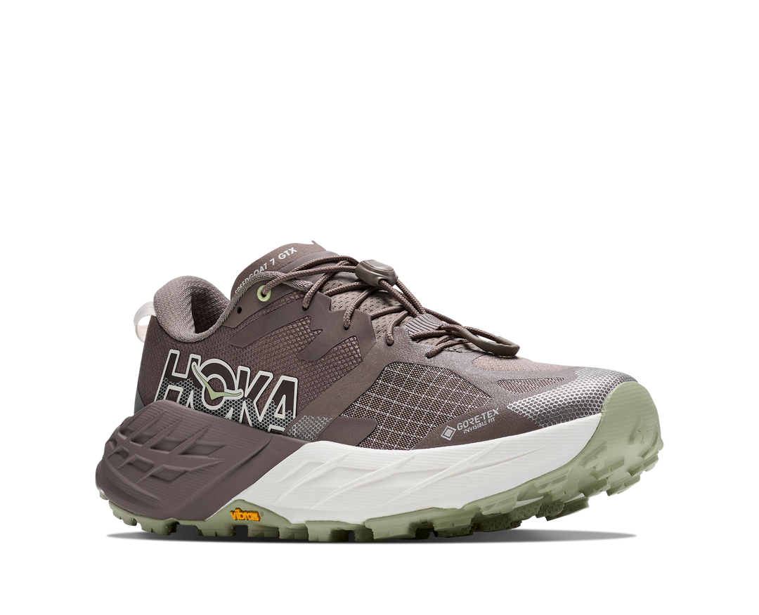 Hoka Womens Speedgoat 7 GTX - Pebble Grey/Alabaster - Trail - AW26