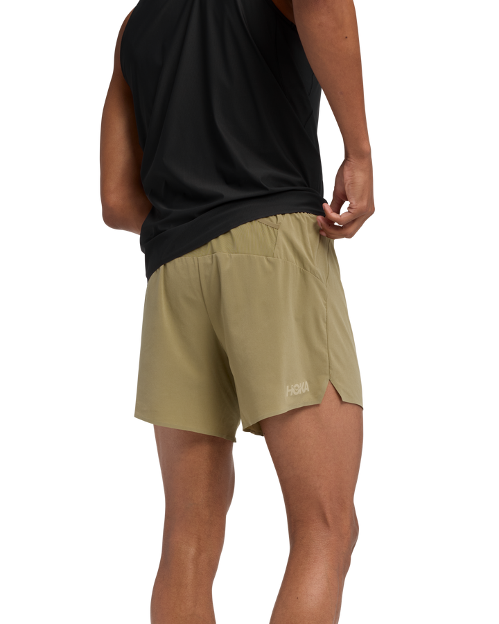 Hoka Herren Glide 5" Short mit Slip - Wild Mushroom