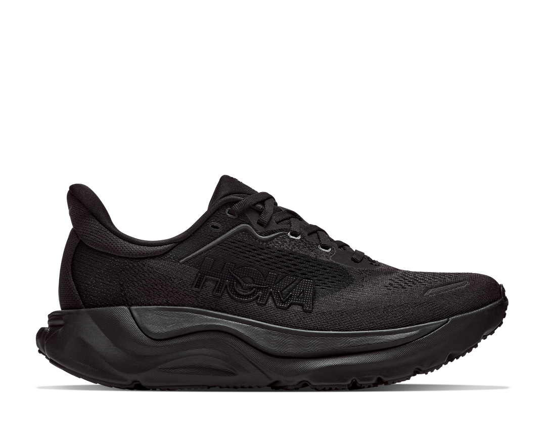 Hoka Womens Arahi 9 Wide - D Width - Black/Black - Stability - AW26