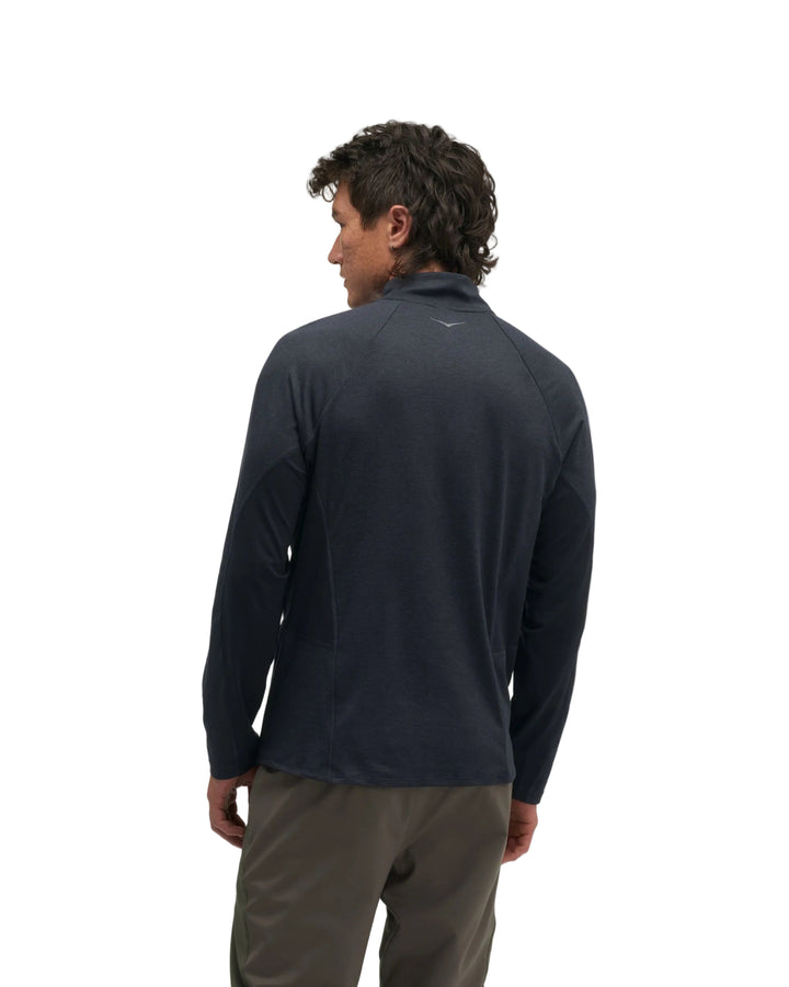 Hoka Mens Skyform Half Zip - Black Heather - AW26