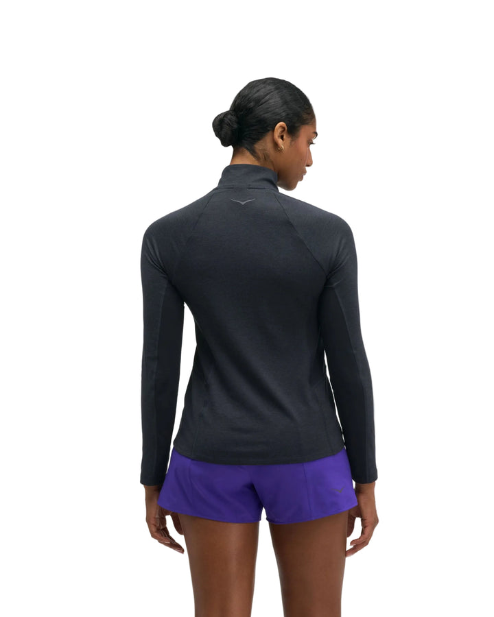 Hoka Womens Skyform Half Zip - Black Heather - AW26