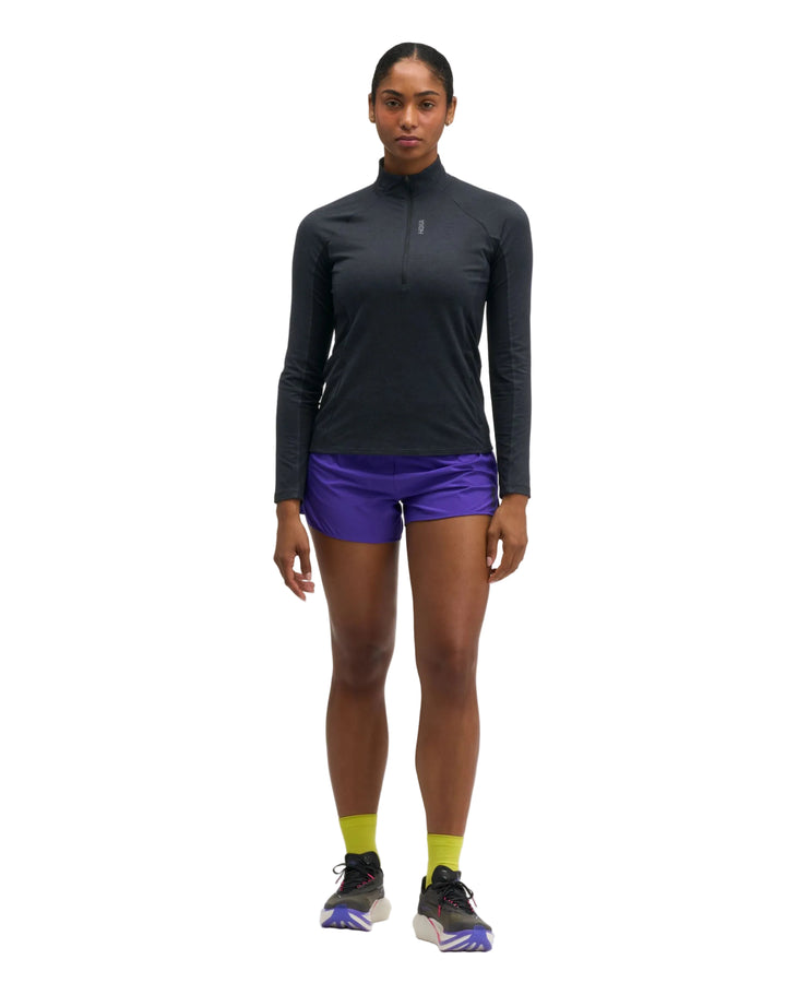 Hoka Womens Skyform Half Zip - Black Heather - AW26