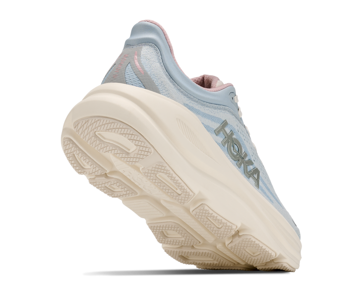 Hoka Womens Bondi 9 GLM - Alabaster/Mineral Blue - Neutral - AW26