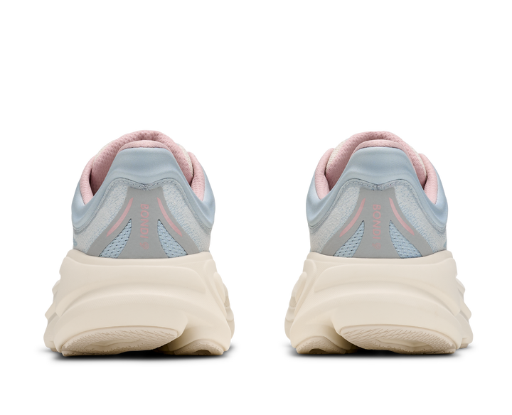 Hoka Womens Bondi 9 GLM - Alabaster/Mineral Blue - Neutral - AW26