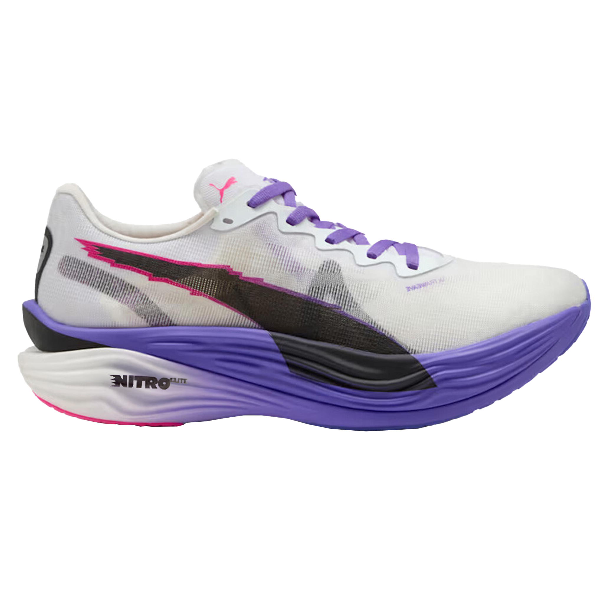 Puma Mens Deviate NITRO Elite 3 DIGITOKYO - Puma White/Dark Amethyst - Neutral - AW25