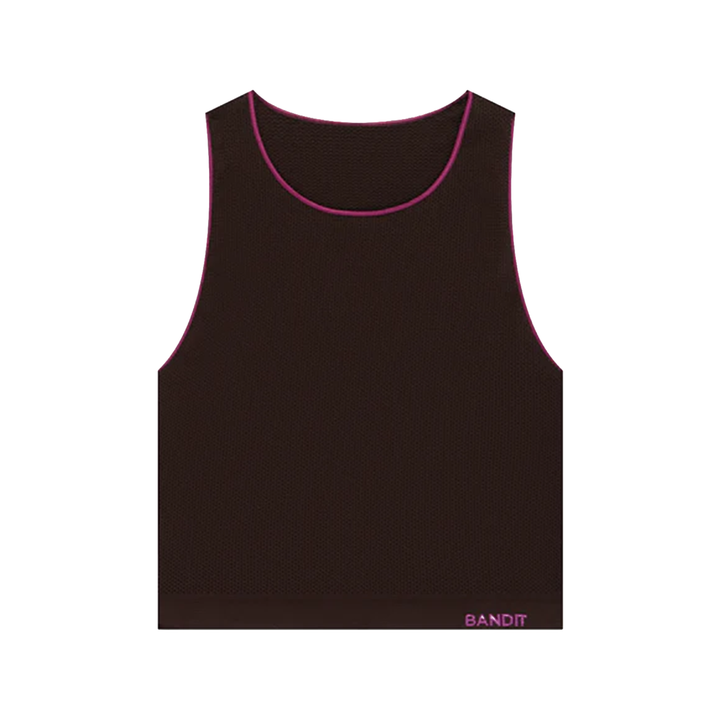 Bandit Women's StretchKnit Pop Stitch Run Tank - Espresso - AW26