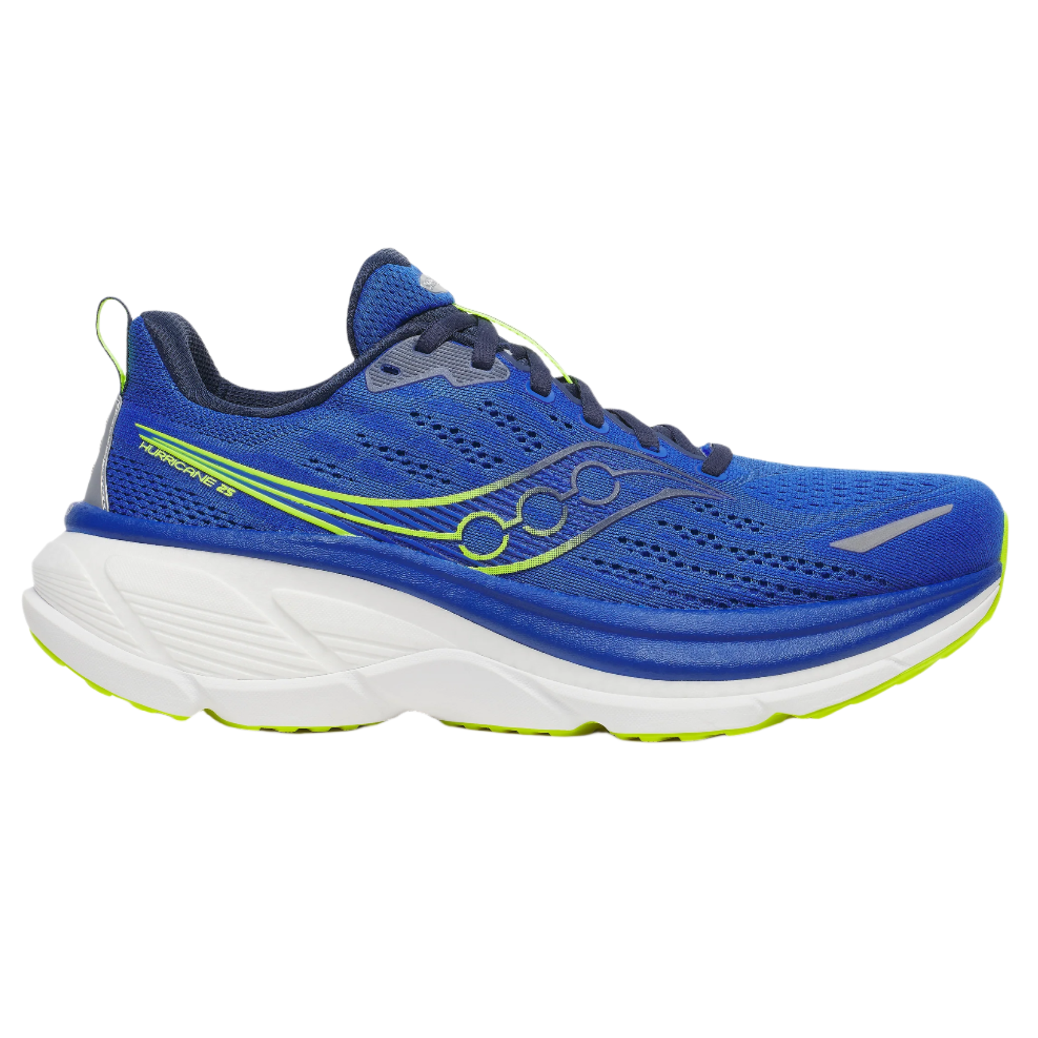 Saucony Mens Hurricane 25 - Lapis/Citron - Stability - AW25