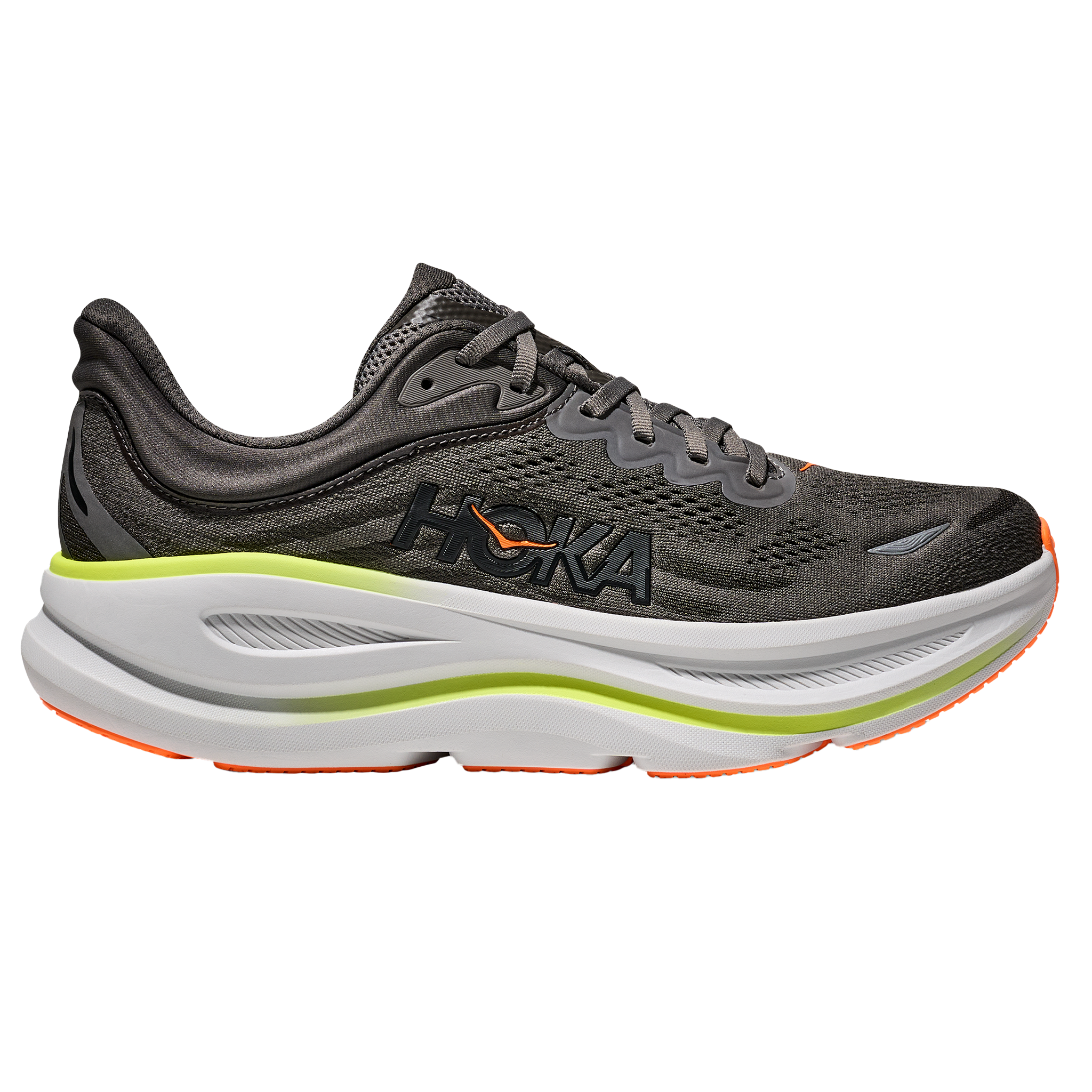 Hoka Mens Bondi 9 - Asphalt Grey/Gravel - Neutral - AW25