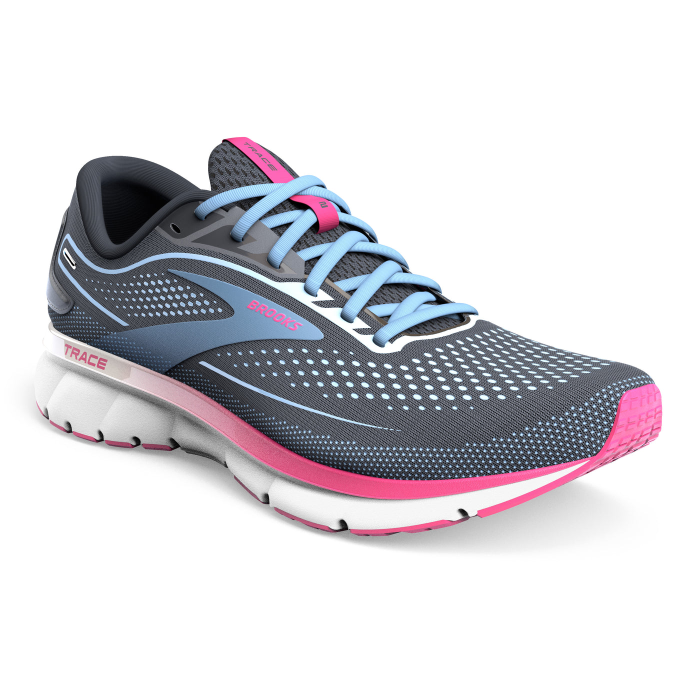 Brooks Womens Trace 2 - Ebony/Open Air/Lilac Rose - Neutral