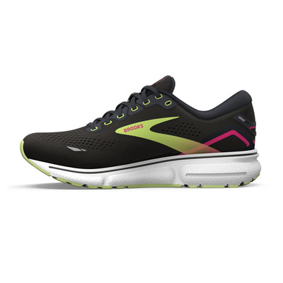 Brooks Womens Ghost 15 - Black/Ebony/Sharp Green - Neutral