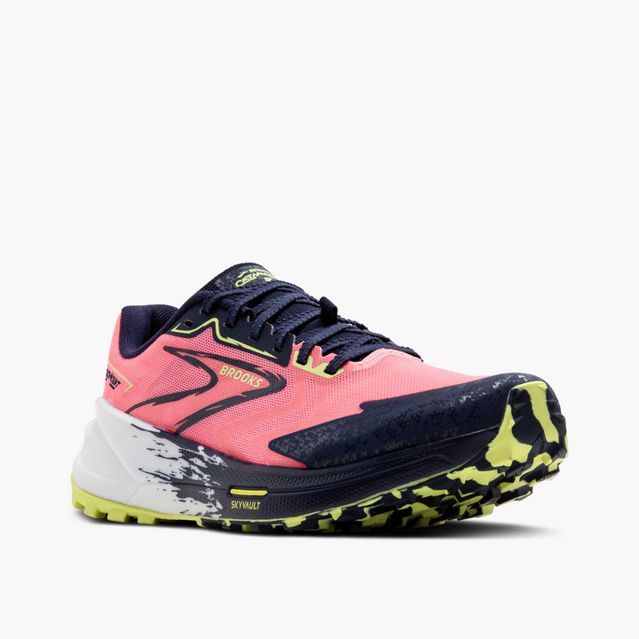Brooks Damen Catamount 3 – Pink/Peacoat/Sunny Lime – Trail