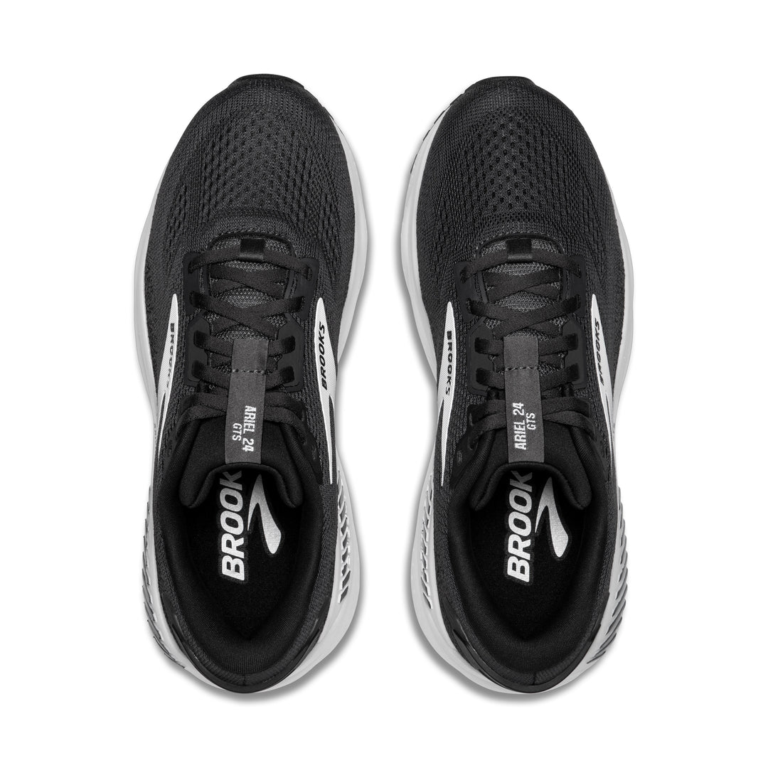 Brooks Womens Ariel GTS 24 - Ebony/Black/White - Stability