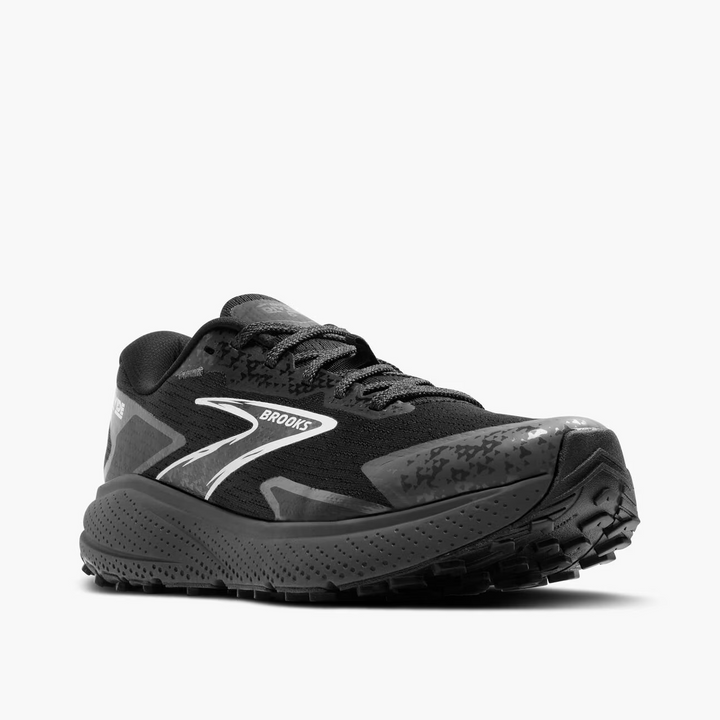 Brooks Womens Divide 5 - Black/Ebony/White - Trail - SS25